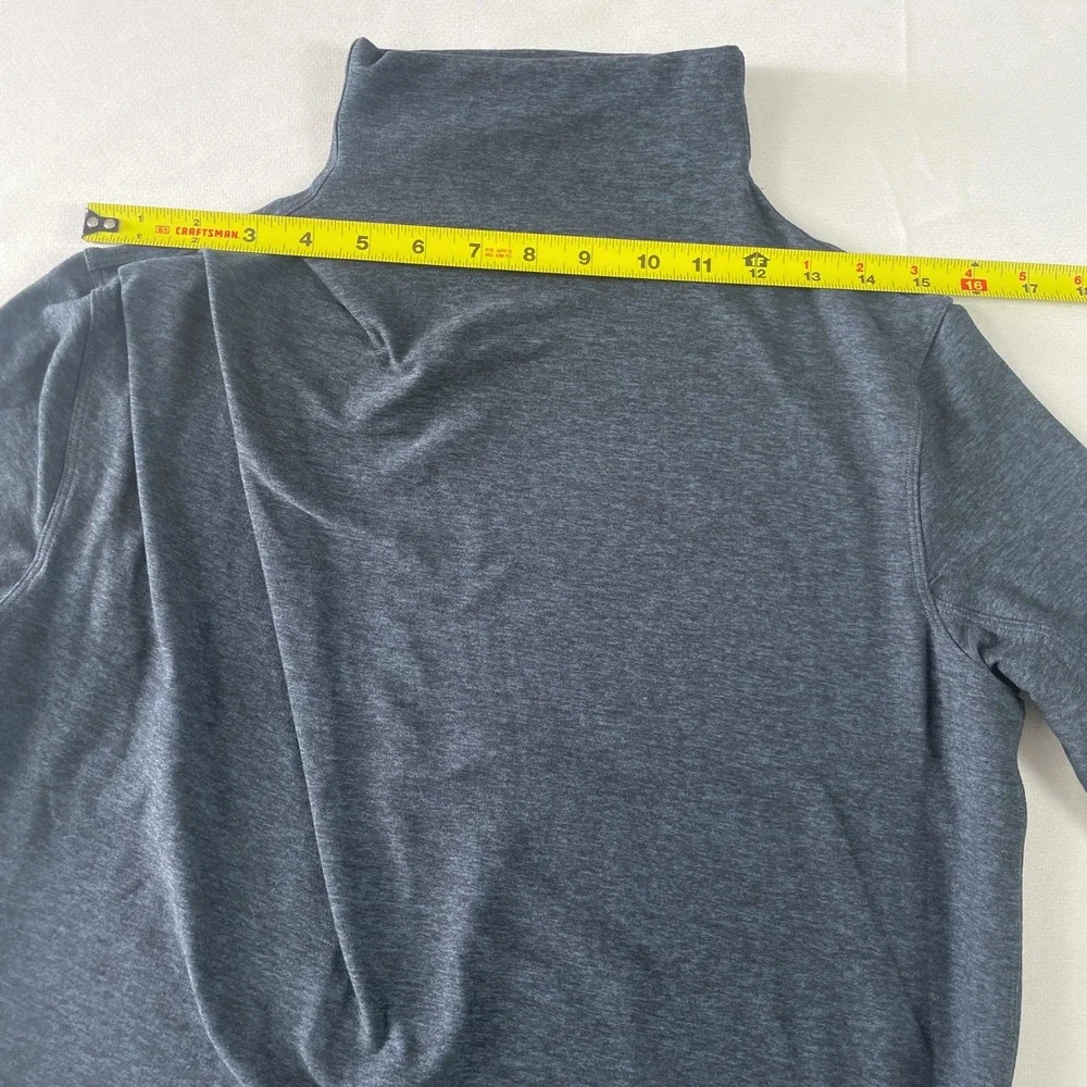 Lululemon Morning Miles Rulu Long Sleeve Heathered Nocturnal Teal Black Size‎ 6